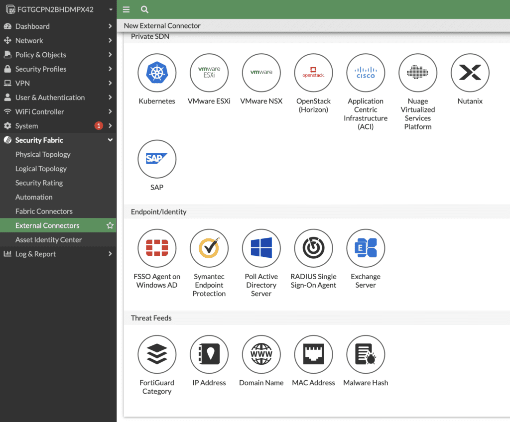 Dynamic IP Blocklists in FortiGate External Connectors